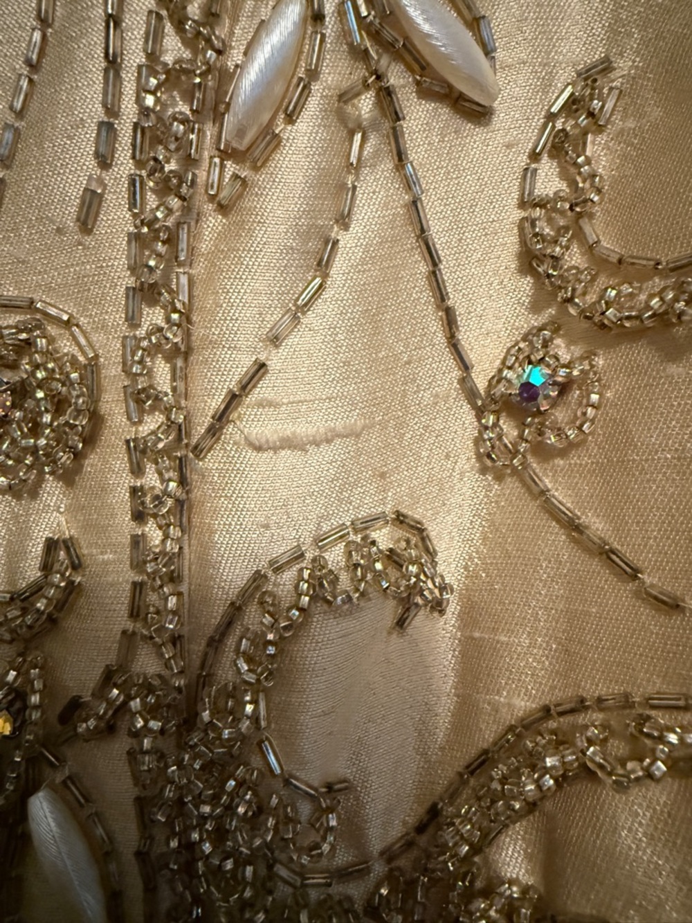 Gold Beaded Evening Dress - Picture 17 of 17